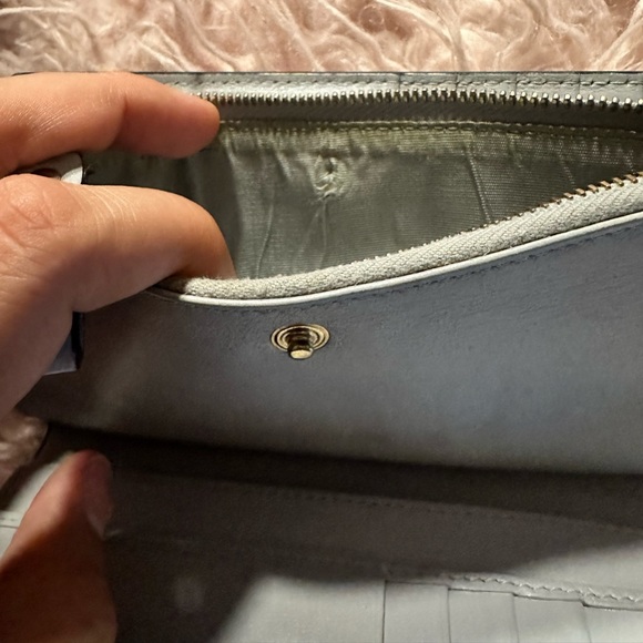 Valentino Garavani Rockstud Gray Smooth Leather Long Wallet. Authentic! - Picture 2 of 16